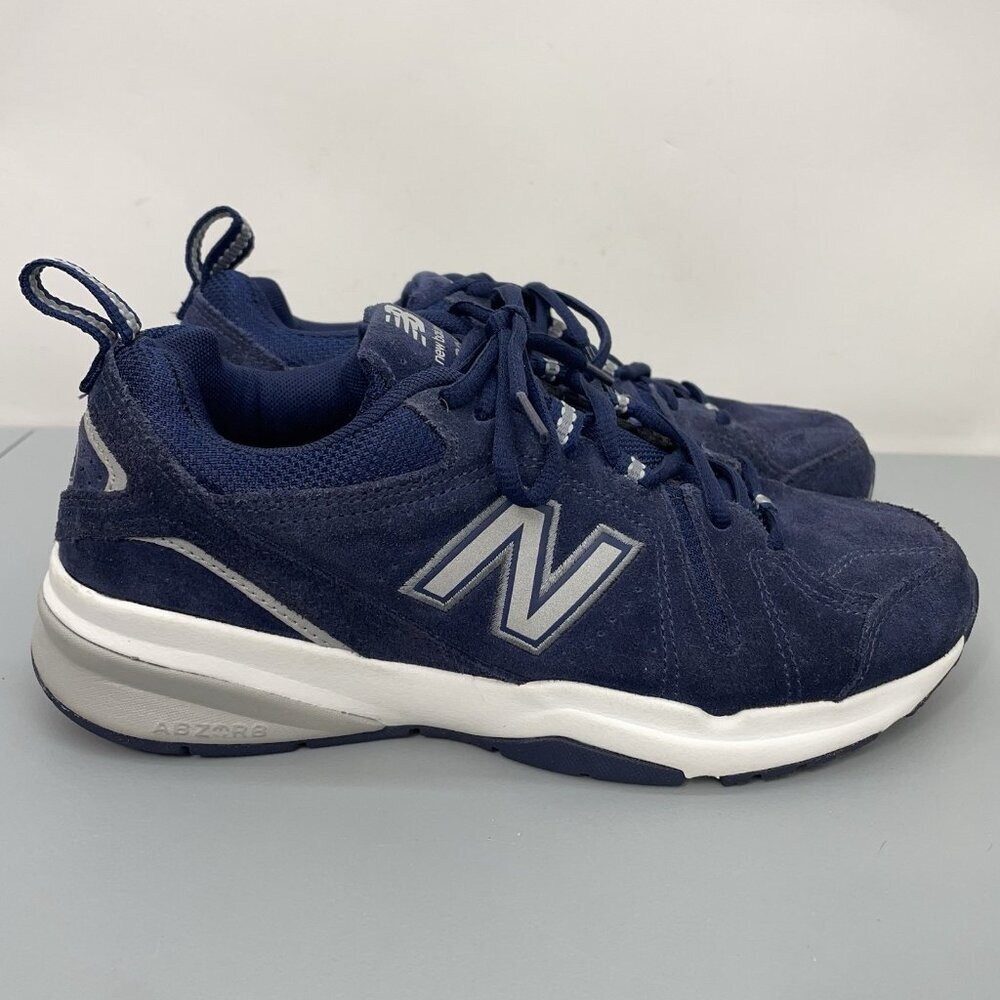 New Balance 608 v5 Sneakers Shoes Training Running Suede Leather Blue Mens 6.5